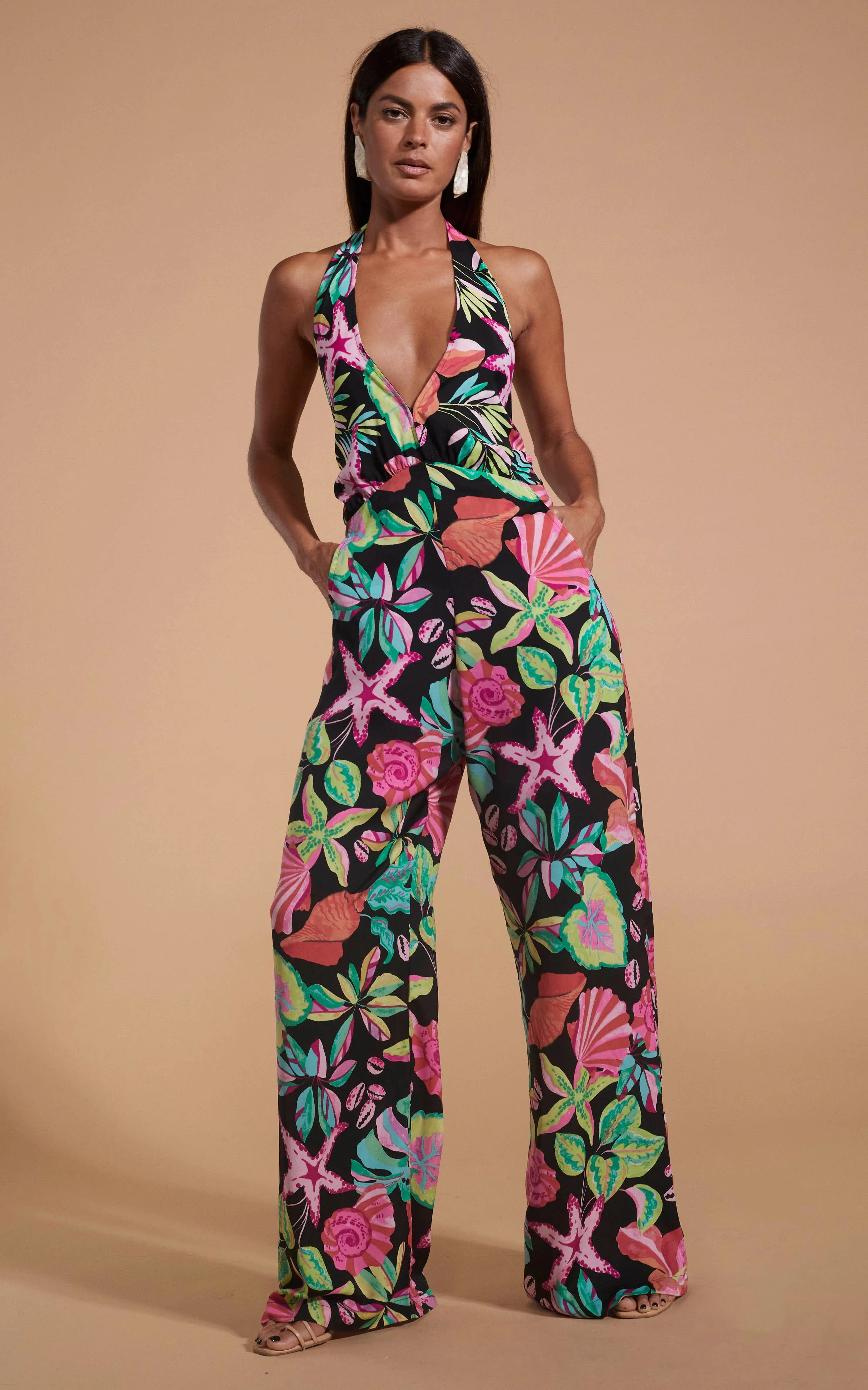 Puerto Rico Jumpsuit In Starfish