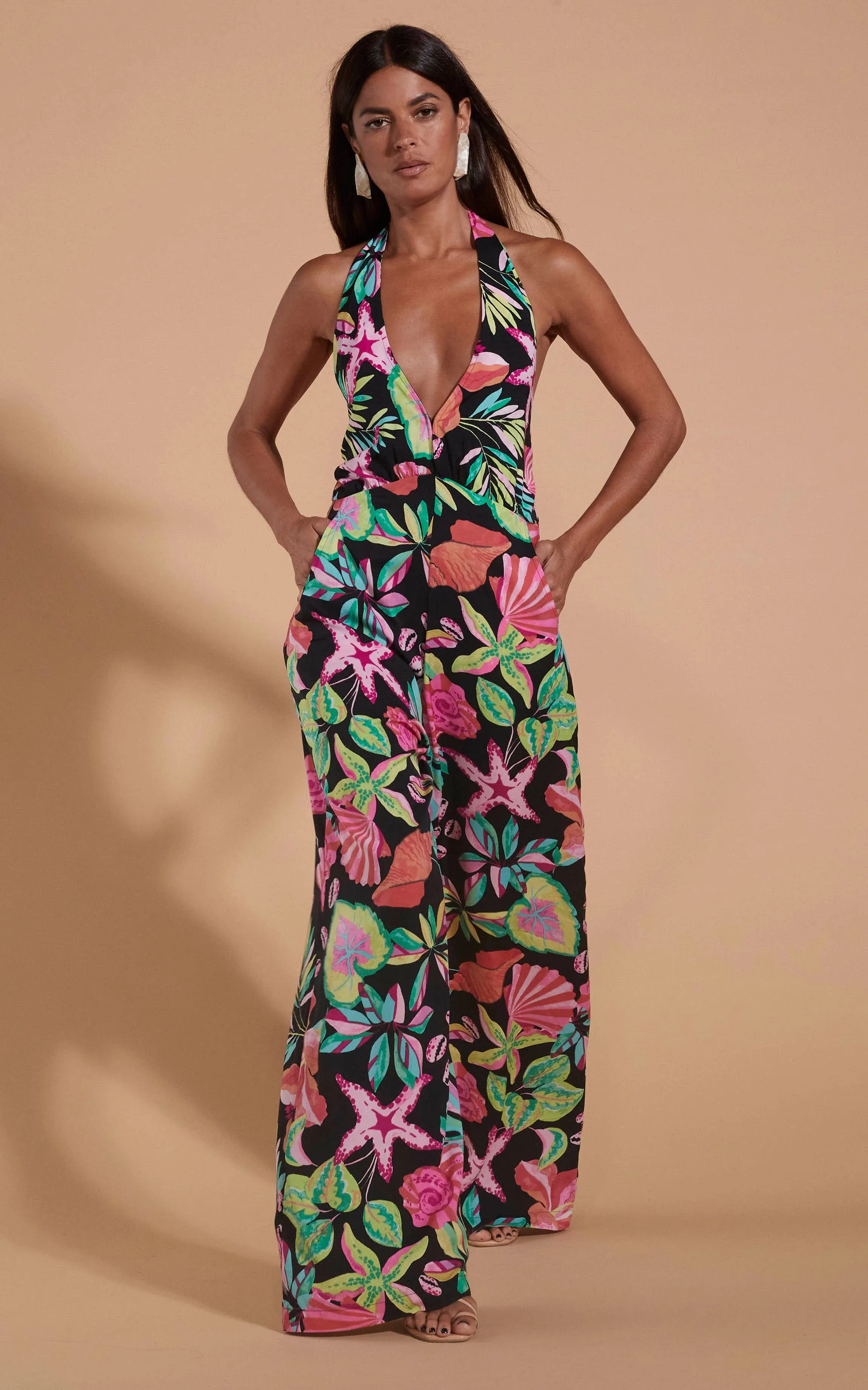 Puerto Rico Jumpsuit In Starfish