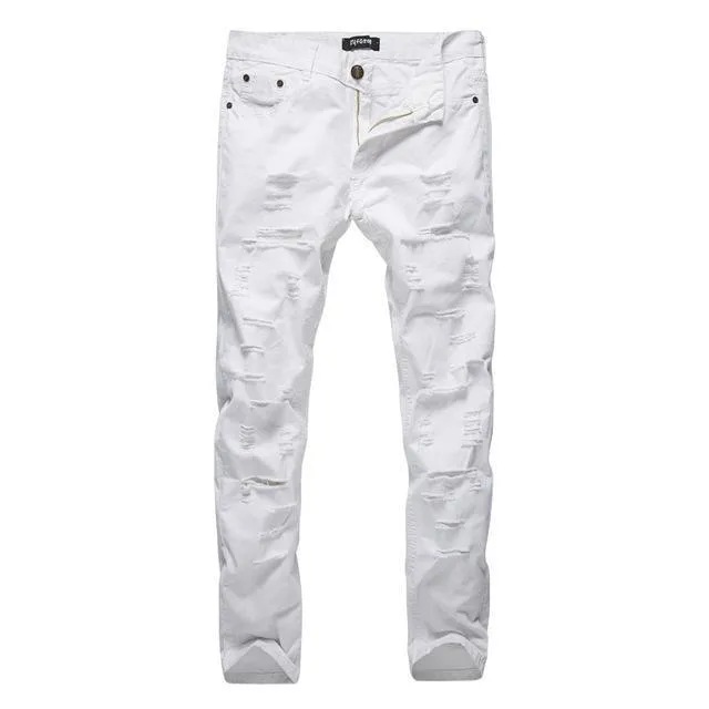 Ragged Destroyed Jeans For Men
