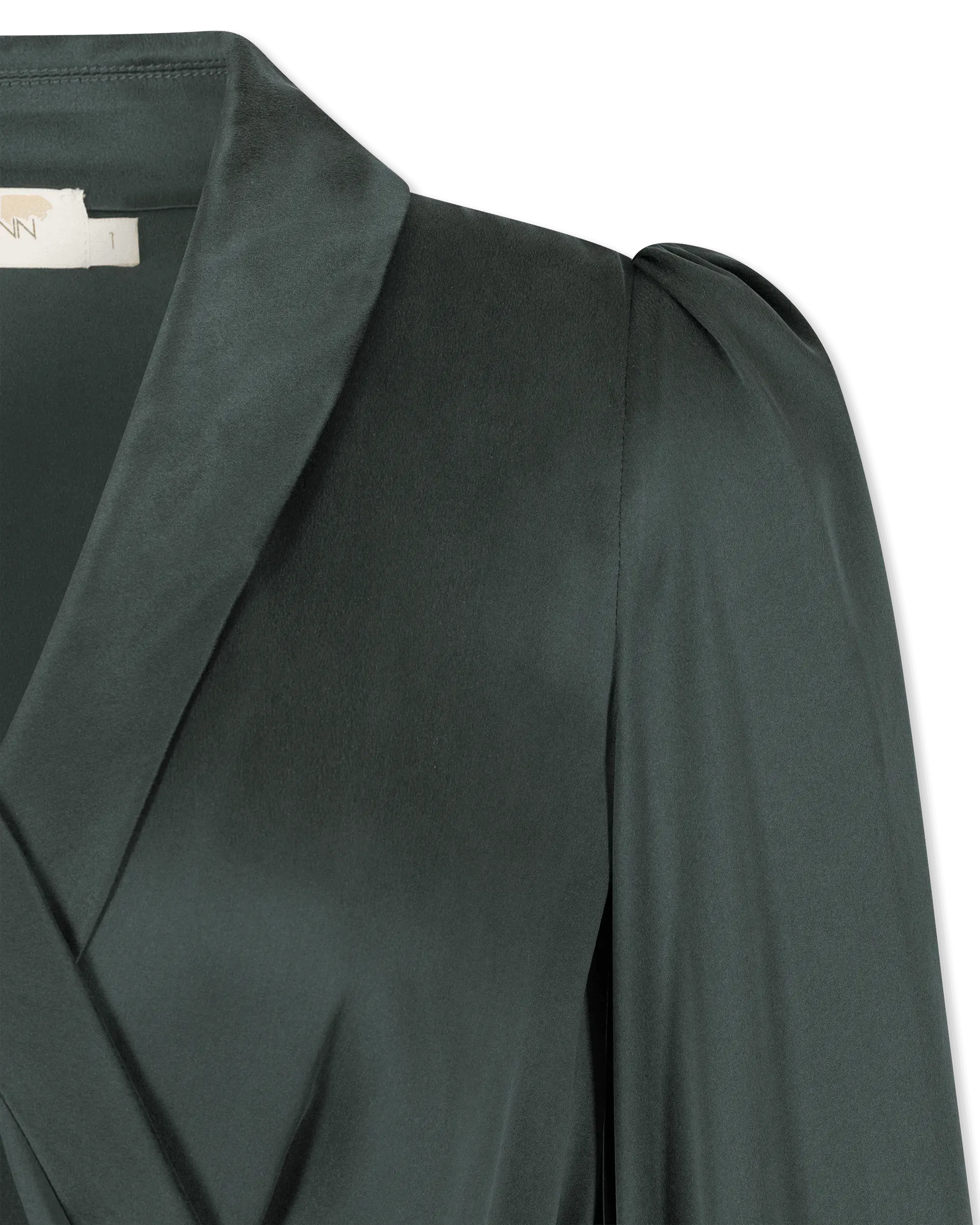 Silk Wrap Midi Dress
