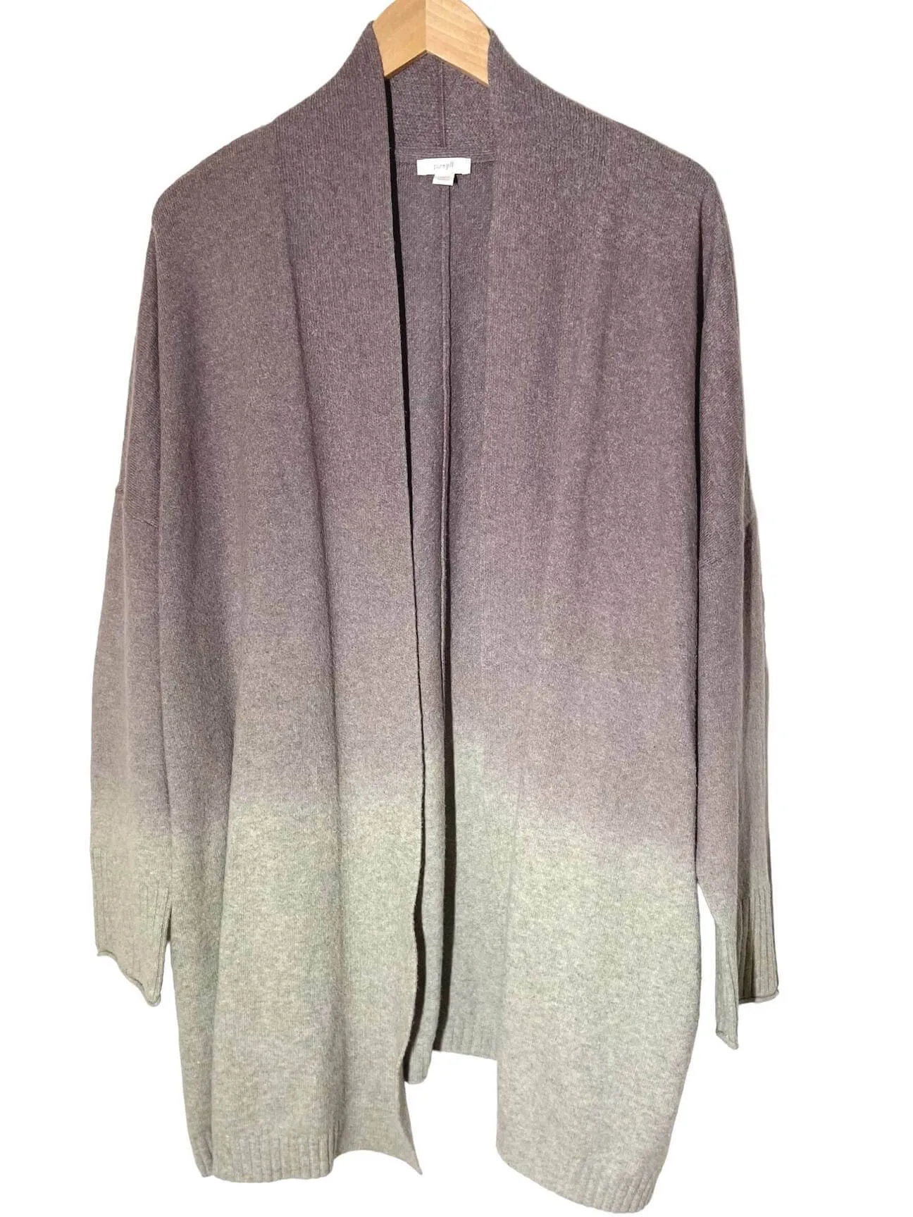 Soft Summer Ombre Open Cardigan Sweater