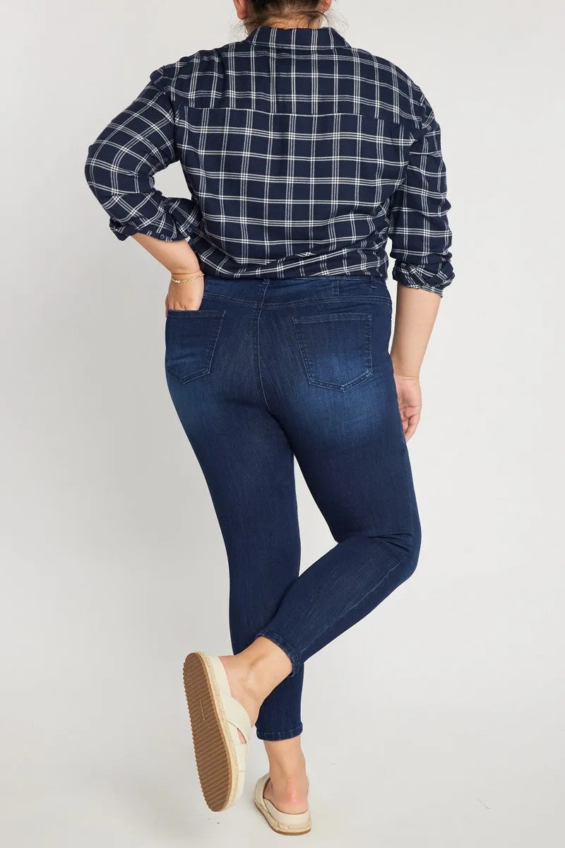 Stretch Skinny Jeans in Dark Wash PLUS