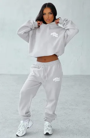 Studio Sweatpants - Light Grey/White