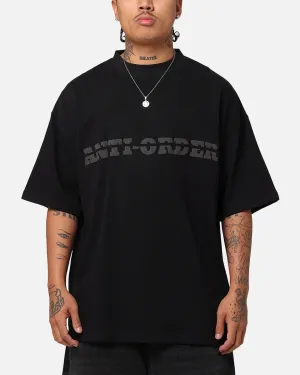 The Anti Order Brail Mock Neck T-Shirt Off  Black/Black
