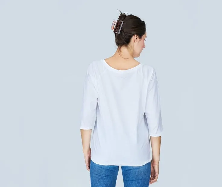 The Bailey 3/4 Sleeve Tee - Art of Beauty