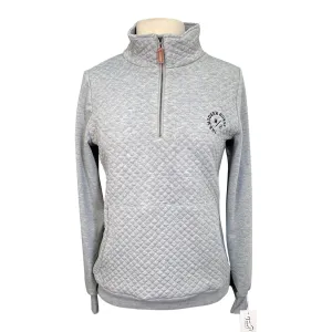 The Modern Horse Quilted 1/4 Zip in Grey - Women's Small