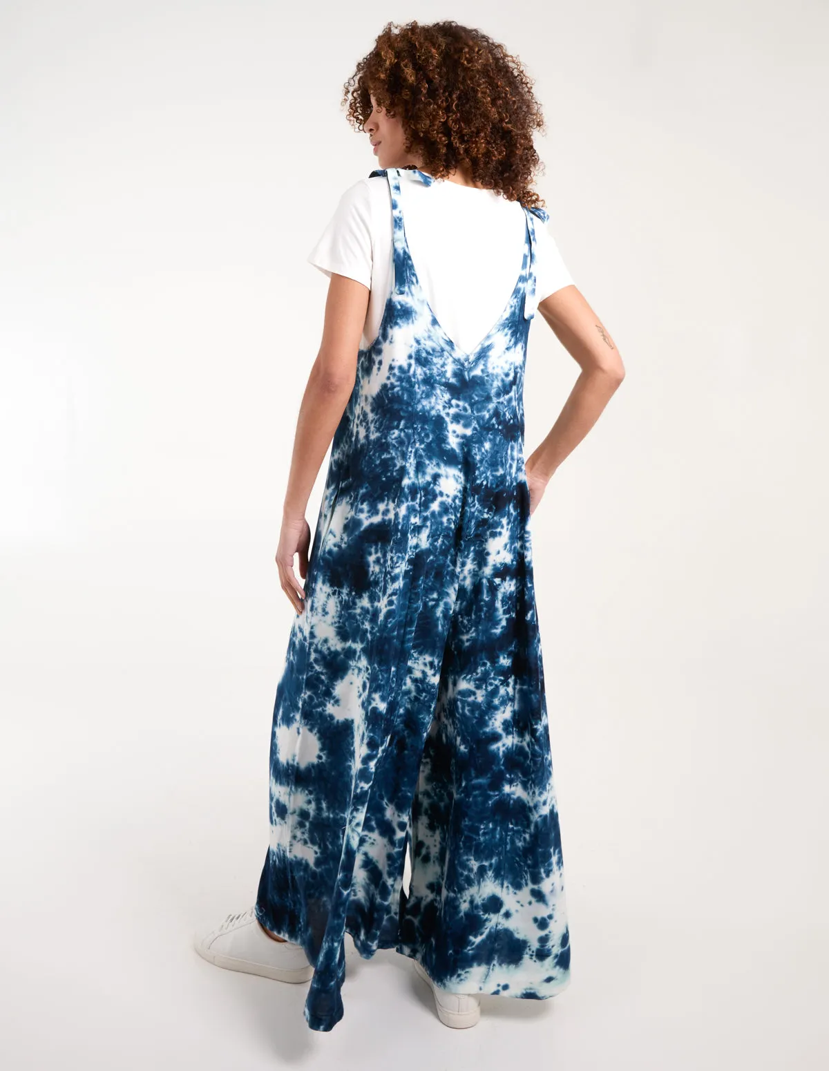 Tie Dye Wide Leg Jumpsuit