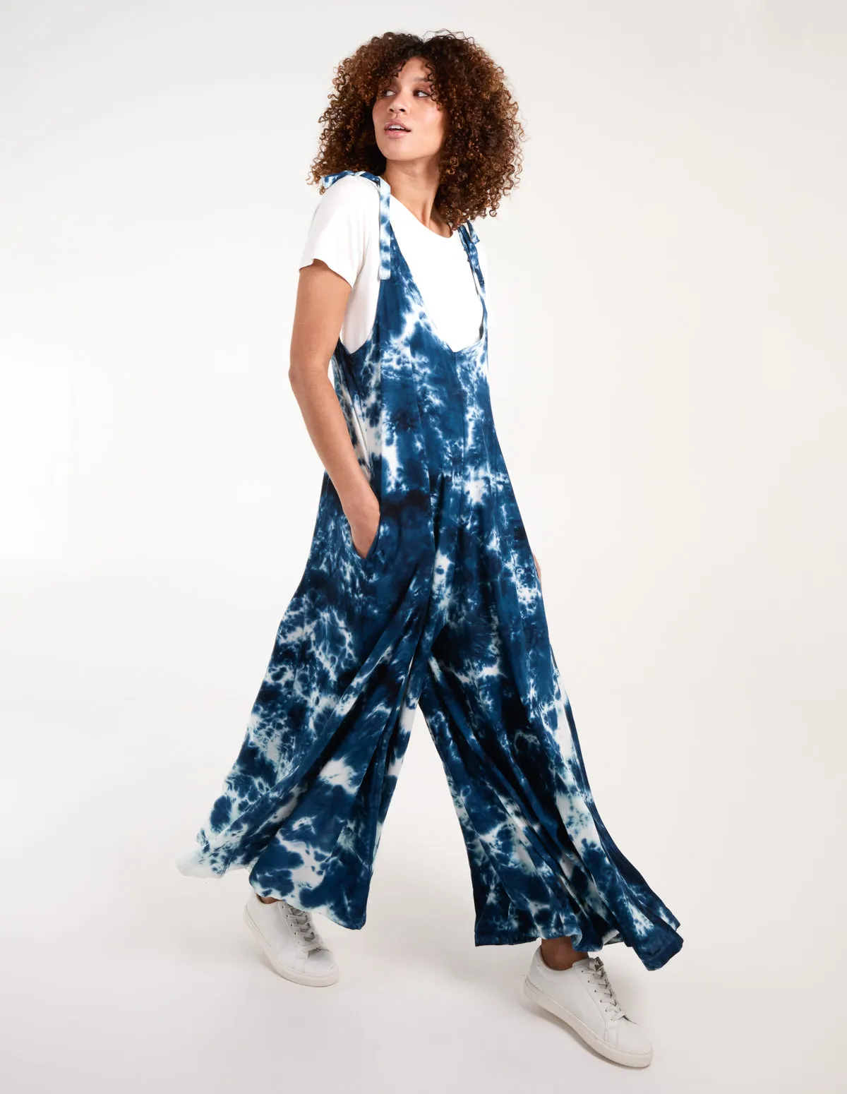 Tie Dye Wide Leg Jumpsuit