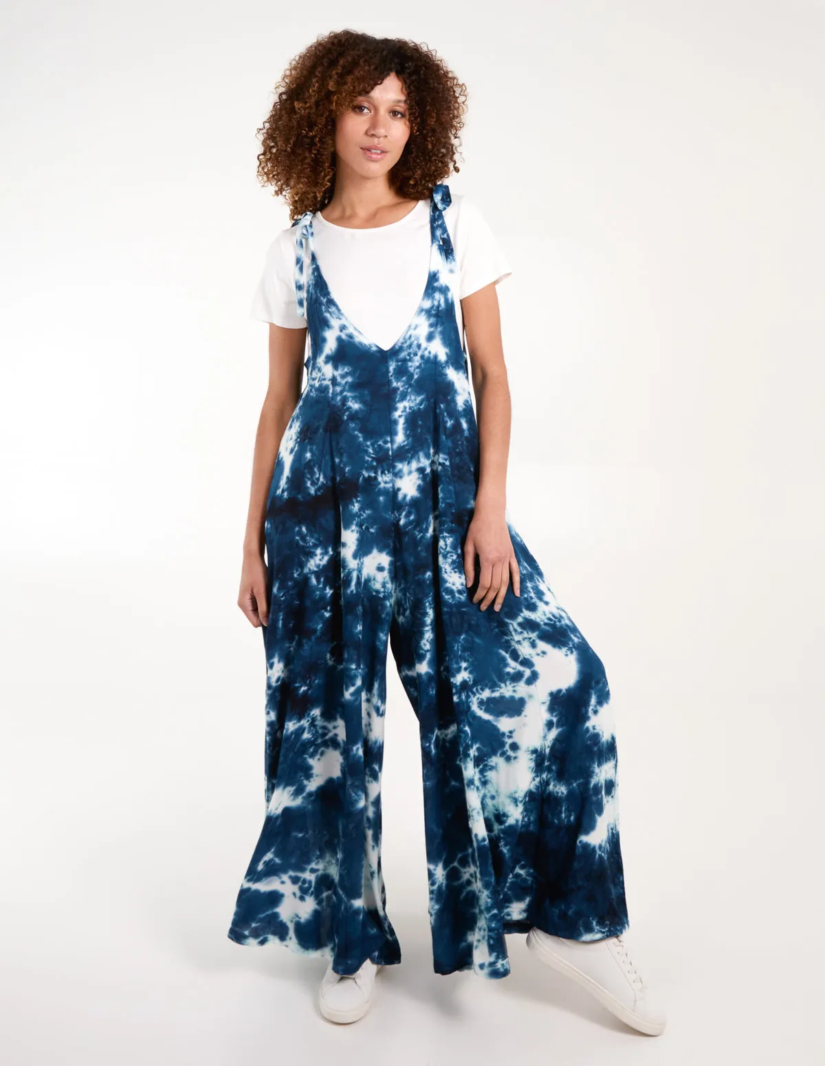 Tie Dye Wide Leg Jumpsuit