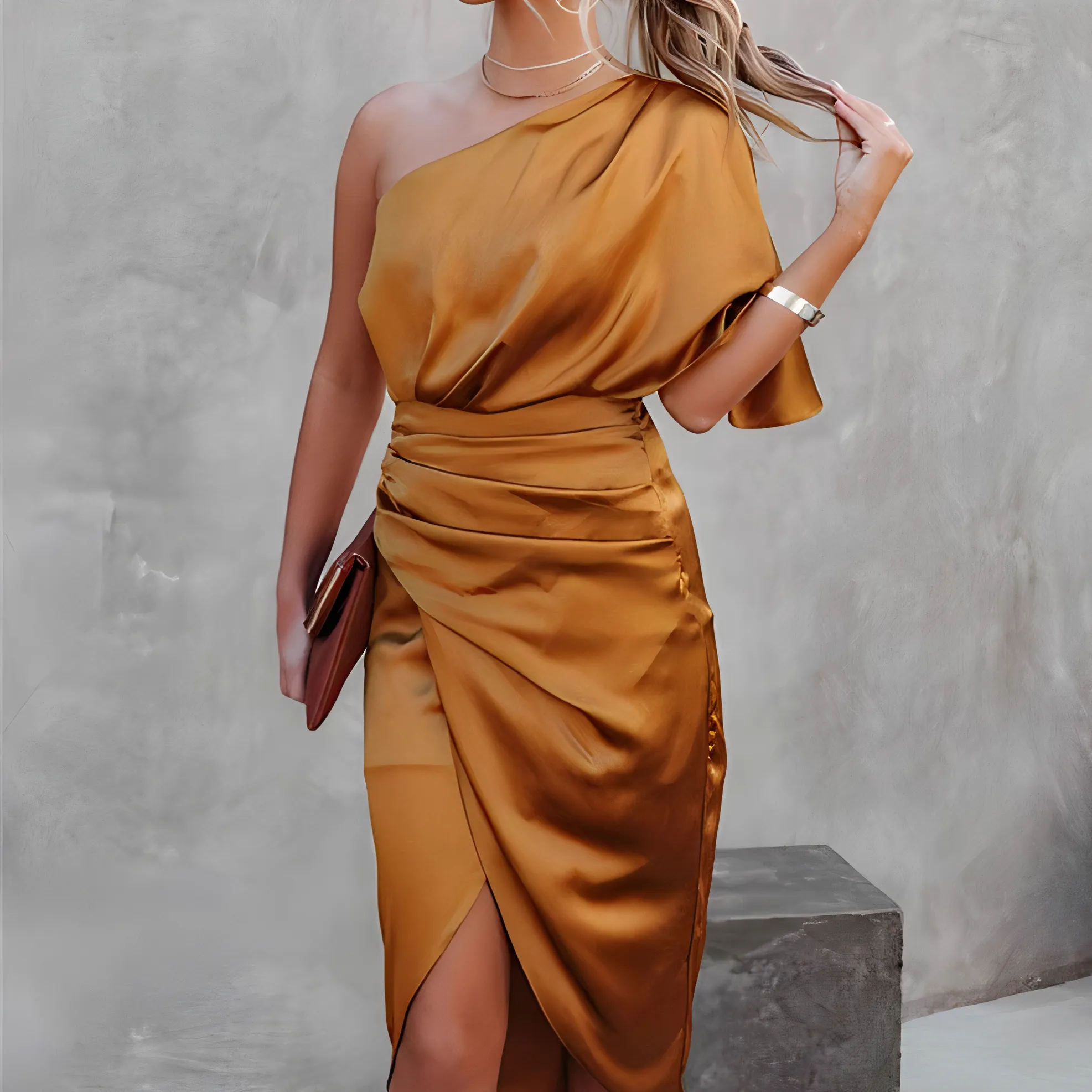 Tiffany - Elegant Silk Evening Gown