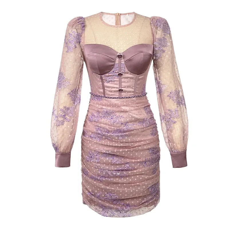 Trend4us Sequined Cocktail Dress