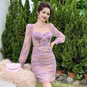 Trend4us Sequined Cocktail Dress