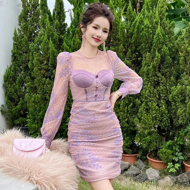 Trend4us Sequined Cocktail Dress