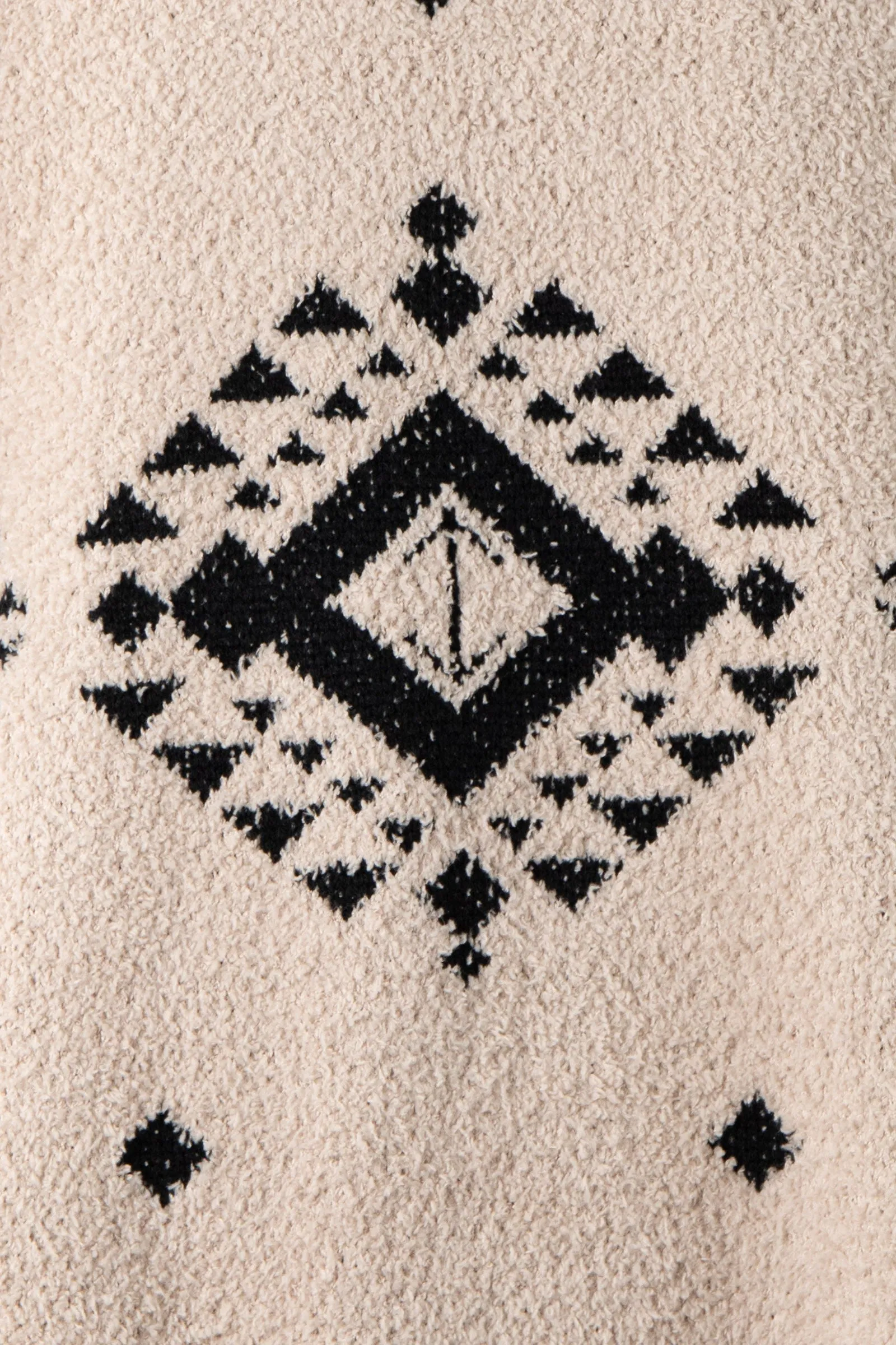 TRIBAL PRINT SOFT KNIT FLUFFY CARDIGAN 1 PACK