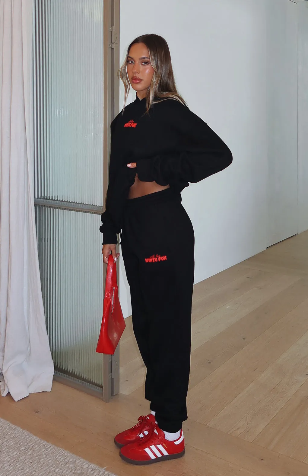 With Love In The Moment Oversized Hoodie Black